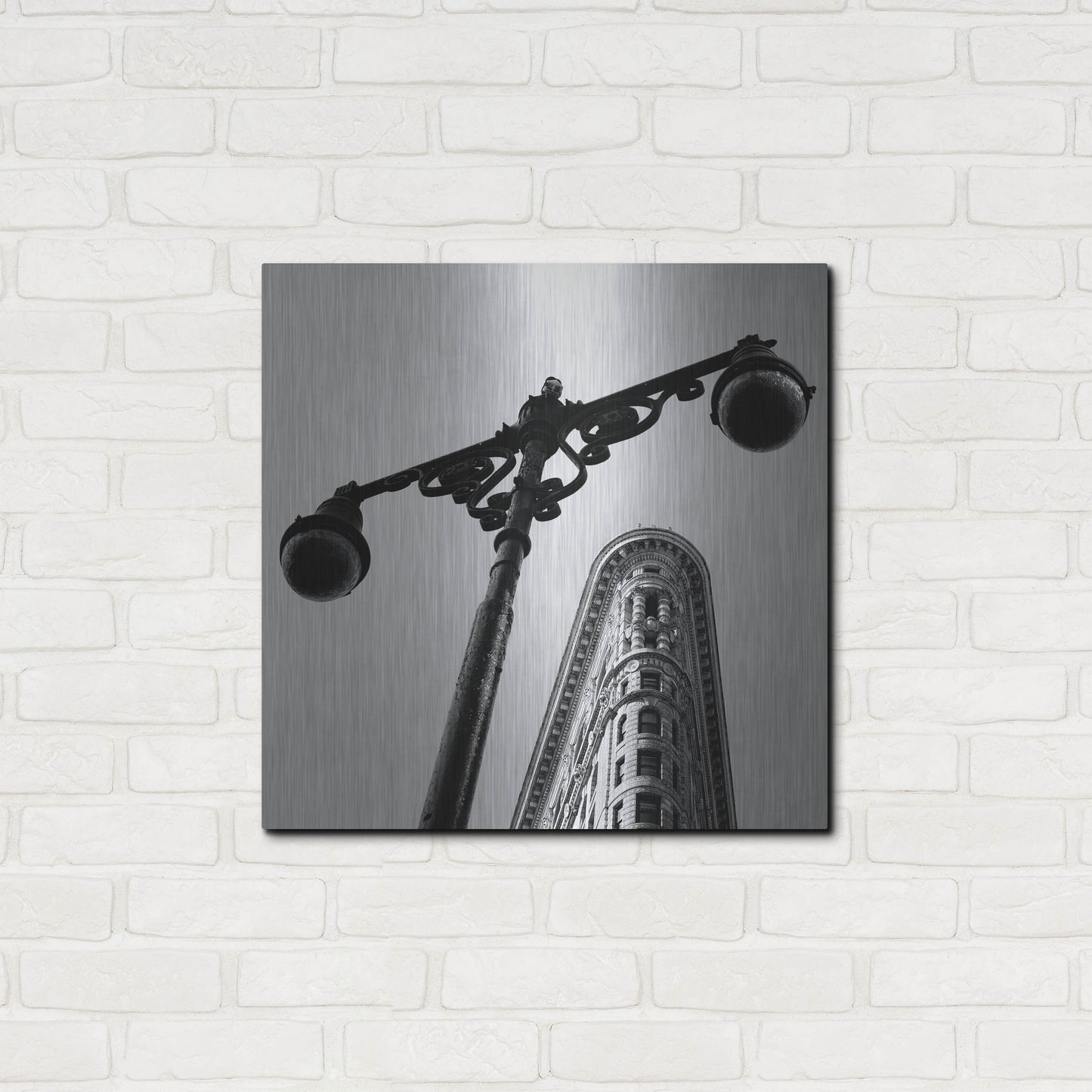 Luxe Metal Art 'NYC Flat Iron' by Nina Papiorek, Metal Wall Art,24x24