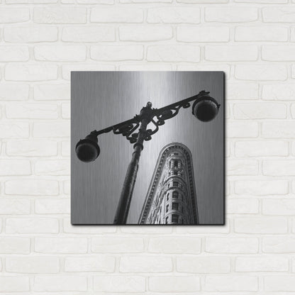 Luxe Metal Art 'NYC Flat Iron' by Nina Papiorek, Metal Wall Art,24x24