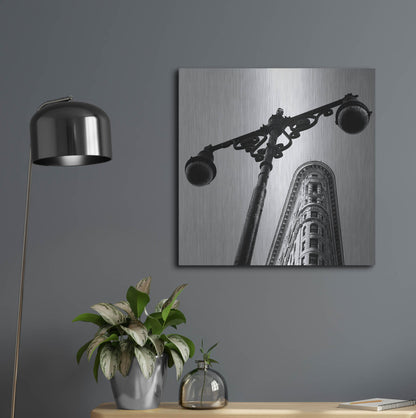 Luxe Metal Art 'NYC Flat Iron' by Nina Papiorek, Metal Wall Art,24x24