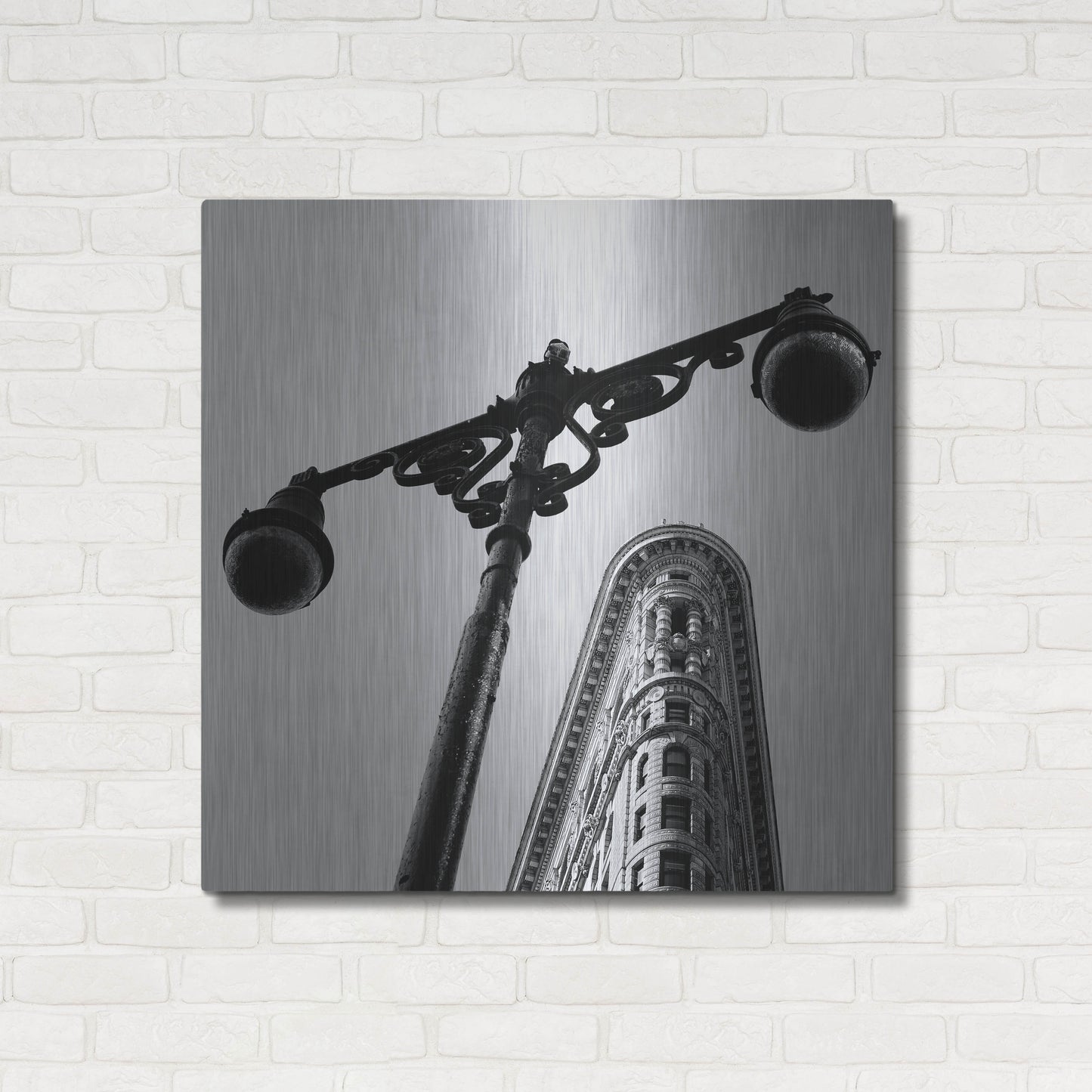 Luxe Metal Art 'NYC Flat Iron' by Nina Papiorek, Metal Wall Art,36x36