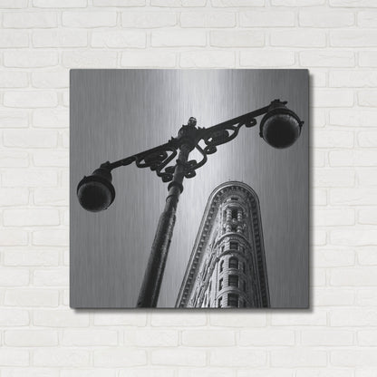 Luxe Metal Art 'NYC Flat Iron' by Nina Papiorek, Metal Wall Art,36x36