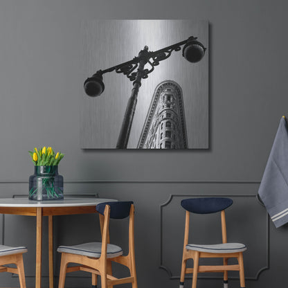 Luxe Metal Art 'NYC Flat Iron' by Nina Papiorek, Metal Wall Art,36x36