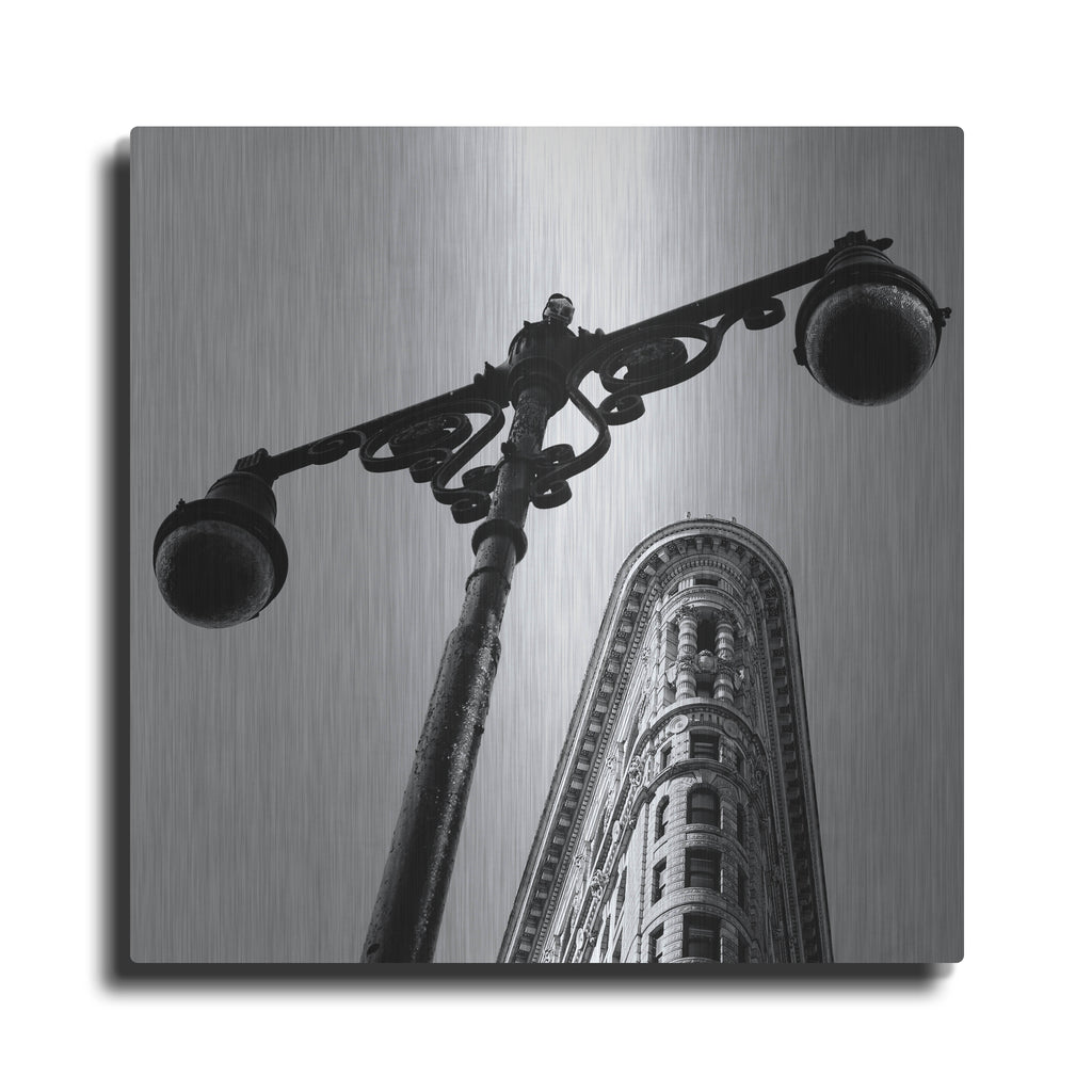 Luxe Metal Art 'NYC Flat Iron' by Nina Papiorek, Metal Wall Art