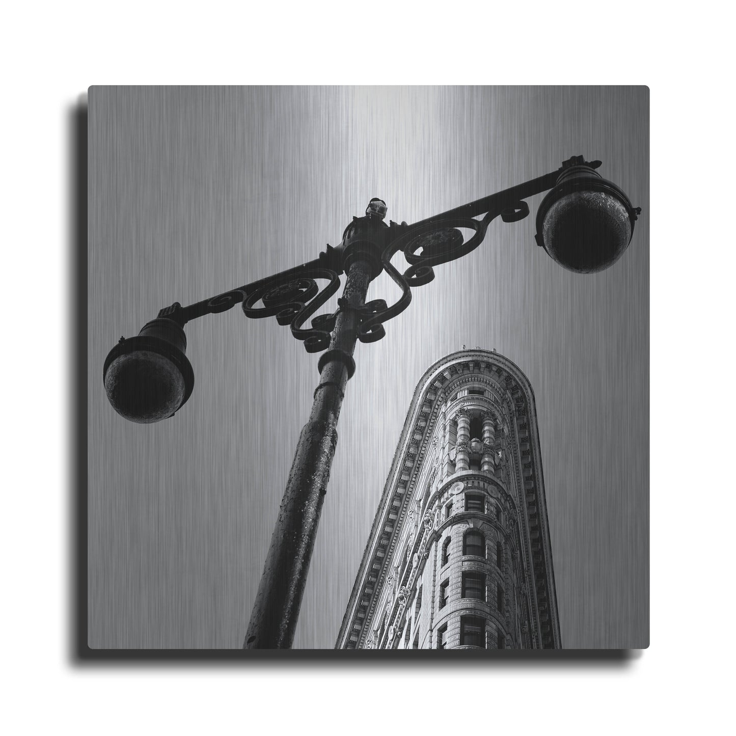 Luxe Metal Art 'NYC Flat Iron' by Nina Papiorek, Metal Wall Art