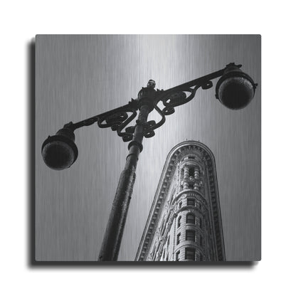 Luxe Metal Art 'NYC Flat Iron' by Nina Papiorek, Metal Wall Art