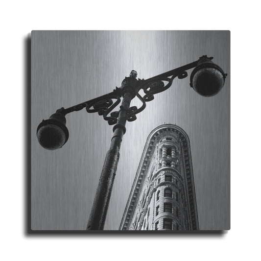 Luxe Metal Art 'NYC Flat Iron' by Nina Papiorek, Metal Wall Art