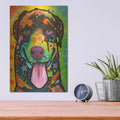 'Rottie Pup' by Dean Russo – Metal Wall Art, 12x16 room view