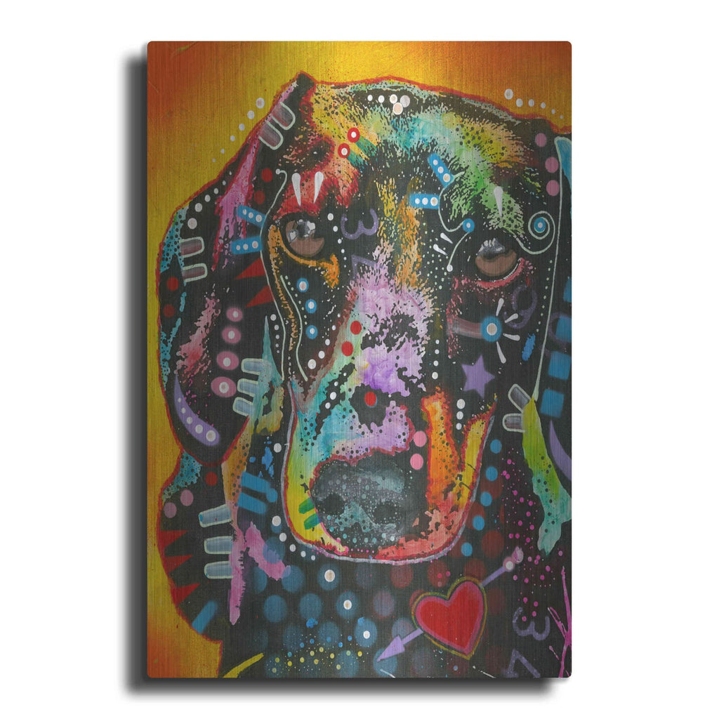 'Brilliant Dachshund' by Dean Russo – Metal Wall Art