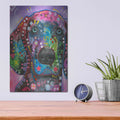 'Purple Excitement' by Dean Russo – Metal Wall Art, 12x16 room view