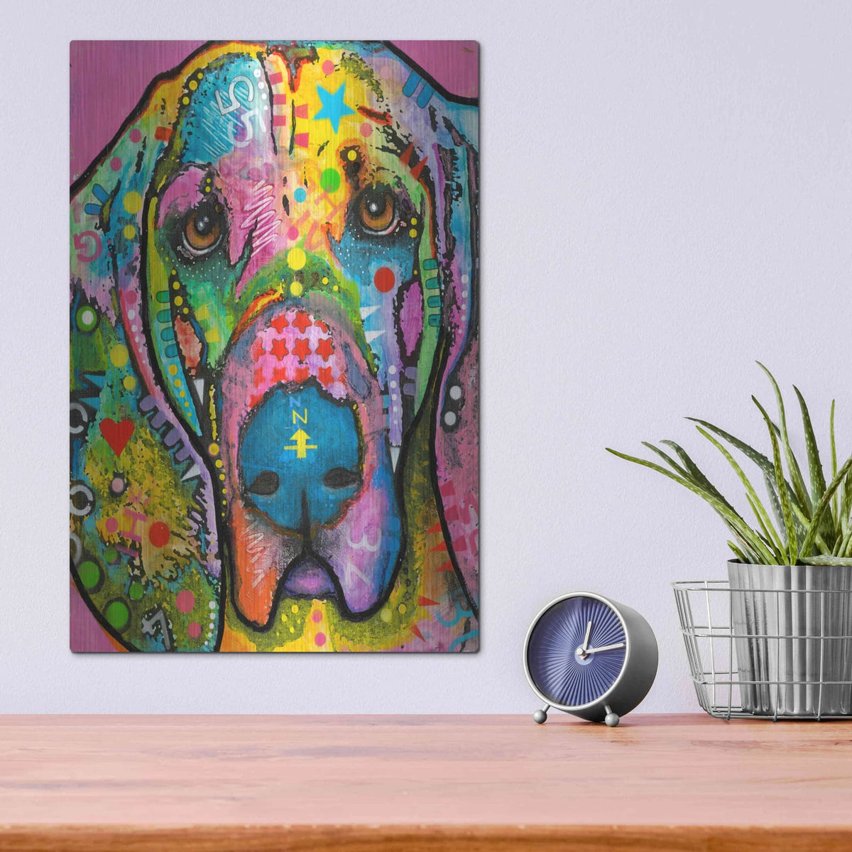 'Bloodhound' by Dean Russo – Metal Wall Art, 12x16 room view