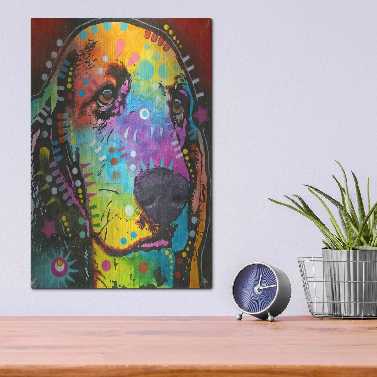 'Waffles' by Dean Russo – Metal Wall Art, 12x16 room view