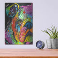 'What you lookin at' by Dean Russo – Metal Wall Art, 12x16 room view
