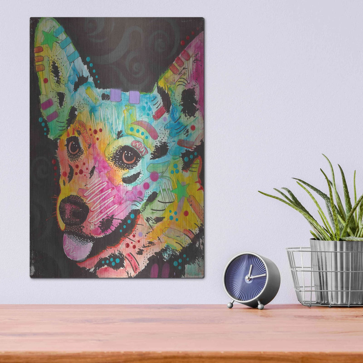 'Corgi Pup' by Dean Russo – Metal Wall Art, 12x16 room view