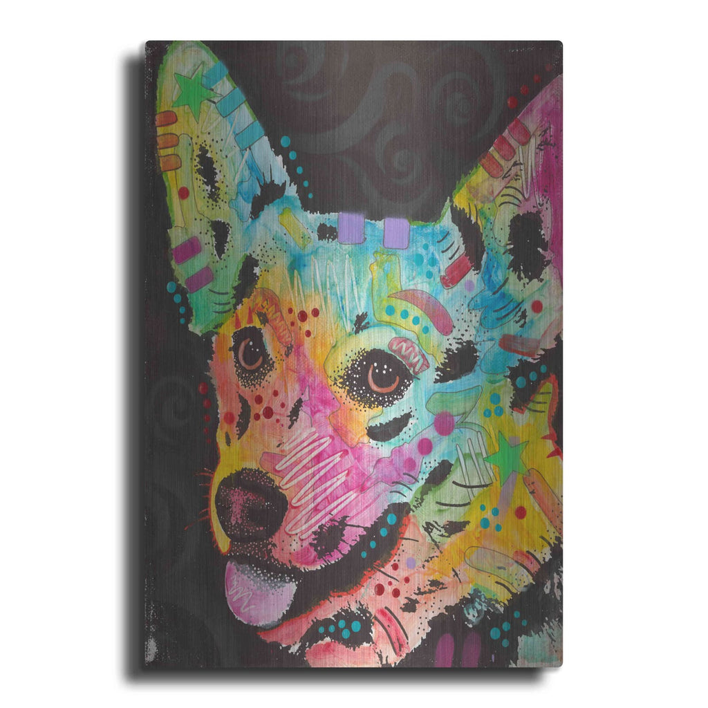'Corgi Pup' by Dean Russo – Metal Wall Art