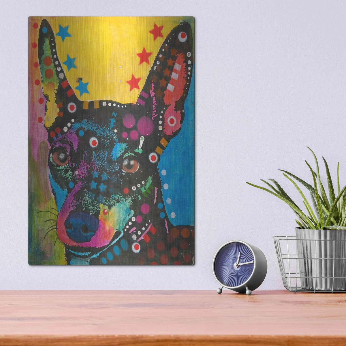 'Portrait of a Pup' by Dean Russo – Metal Wall Art, 12x16 room view
