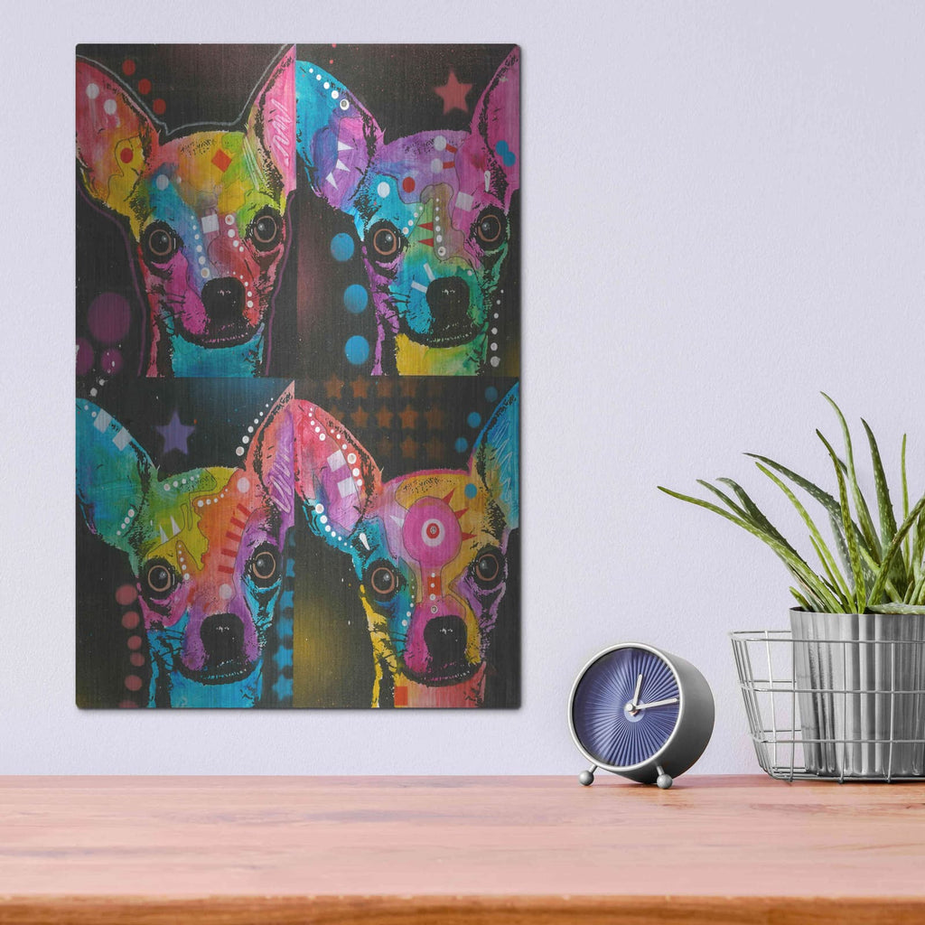 'Chihuahua 4 UP' by Dean Russo – Metal Wall Art, 12x16 room view