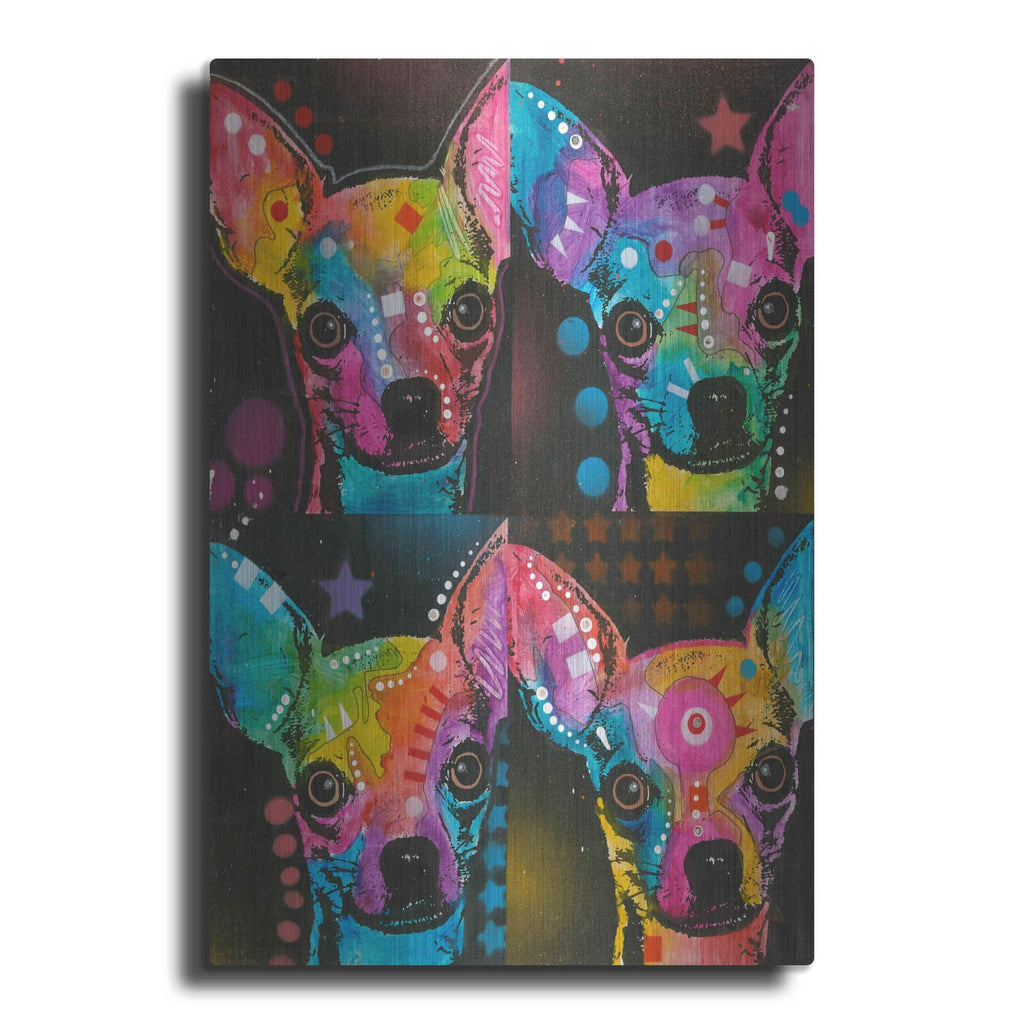 'Chihuahua 4 UP' by Dean Russo – Metal Wall Art