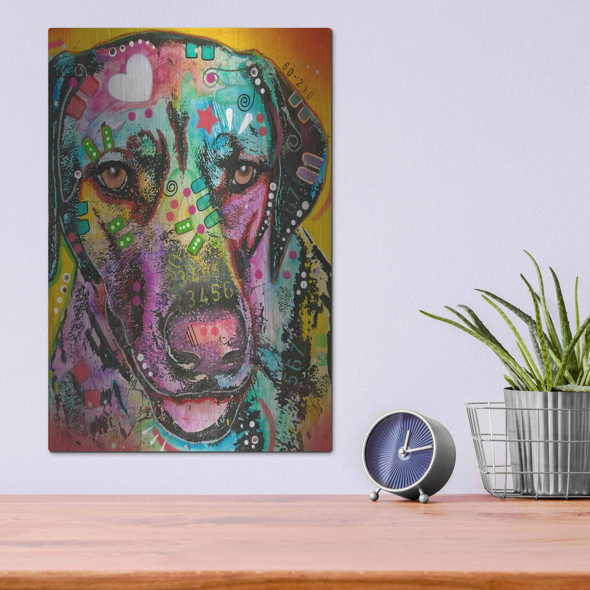 'Labs have heart' by Dean Russo – Metal Wall Art, 12x16 room view