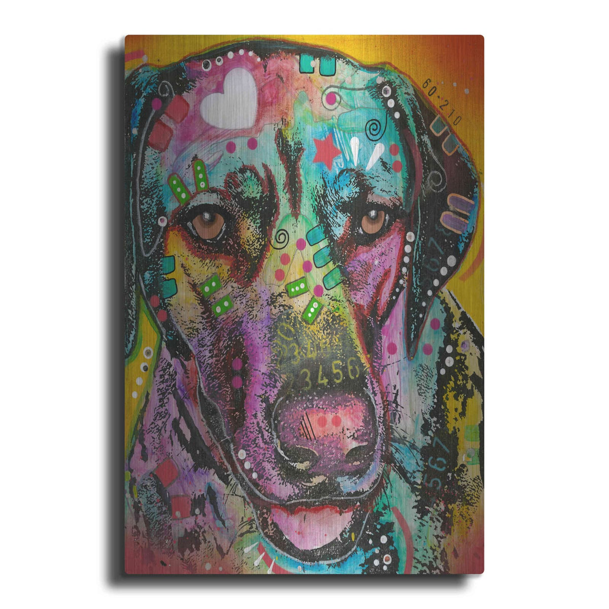 'Labs have heart' by Dean Russo – Metal Wall Art