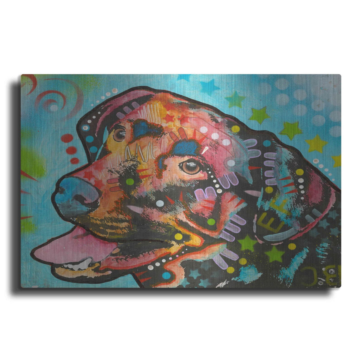 'Love is a bark' by Dean Russo – Metal Wall Art