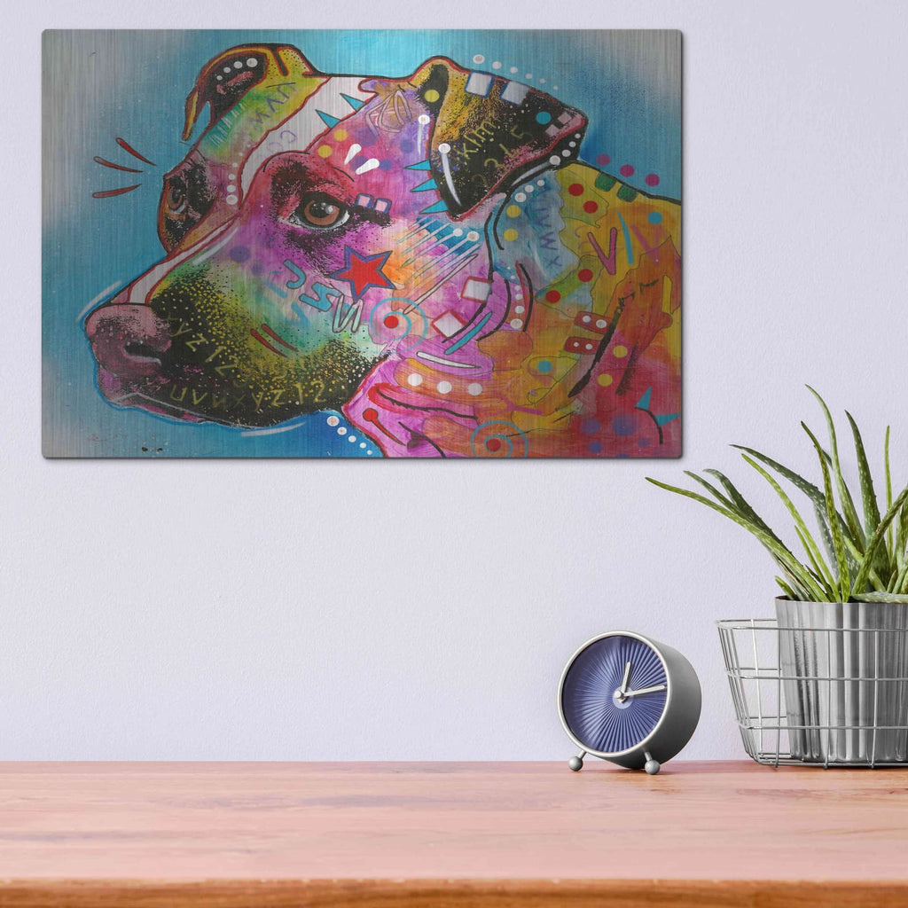 'Pit Bull Star' by Dean Russo – Metal Wall Art, 16x12 room view