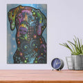 'Blue Lab' by Dean Russo – Metal Wall Art, 12x16 room view