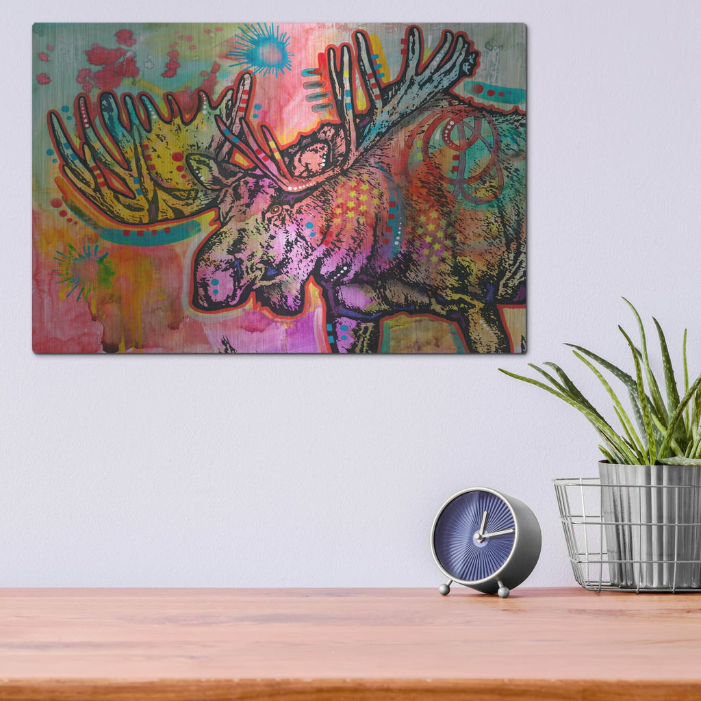 'Bull Moose' by Dean Russo – Metal Wall Art, 16x12 room view