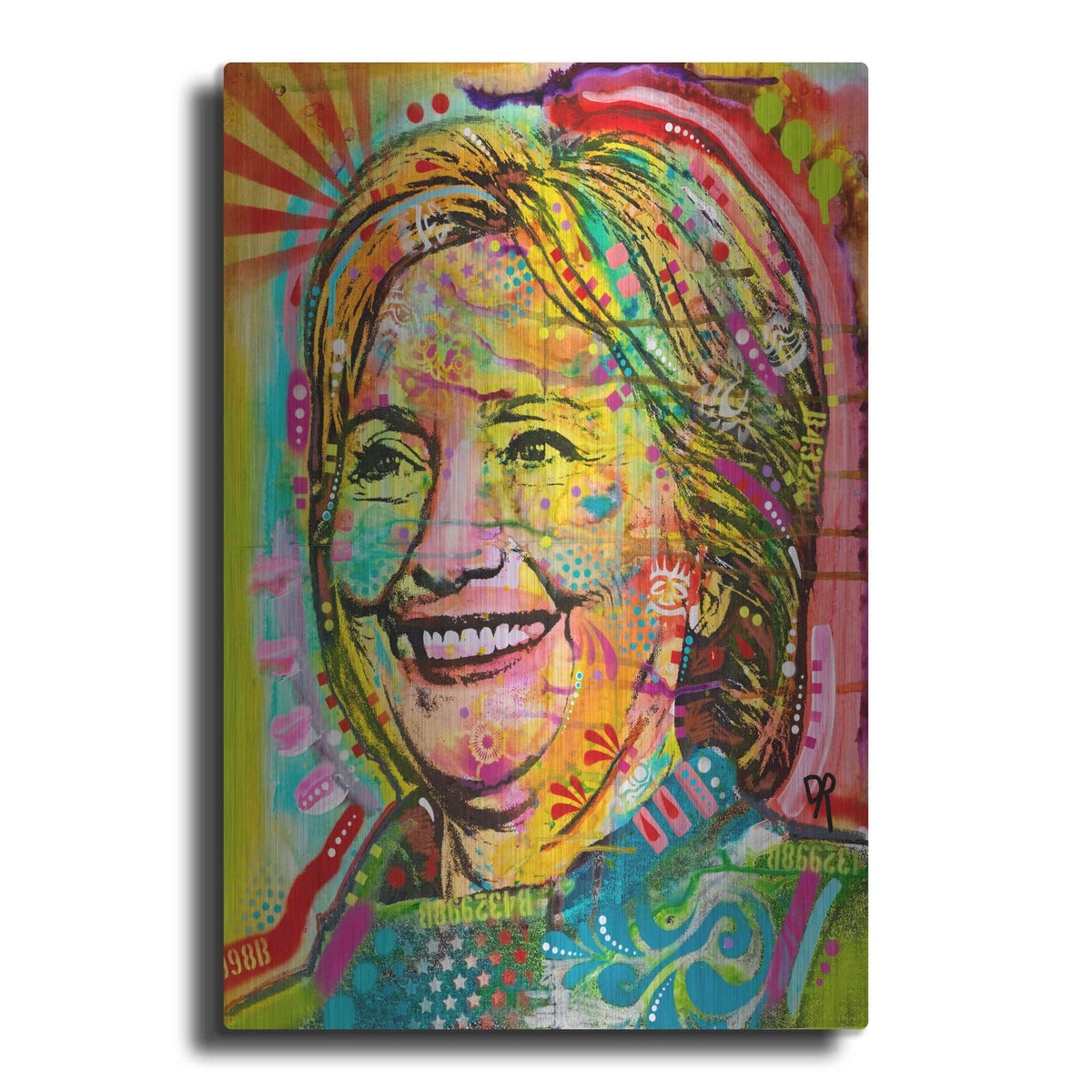 'Hillary' by Dean Russo – Metal Wall Art