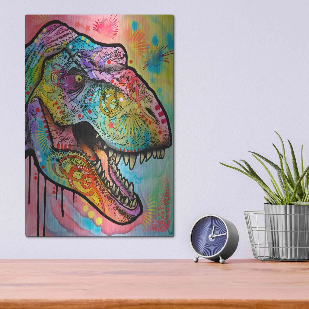 'T Rex 1' by Dean Russo – Metal Wall Art, 12x16 room view