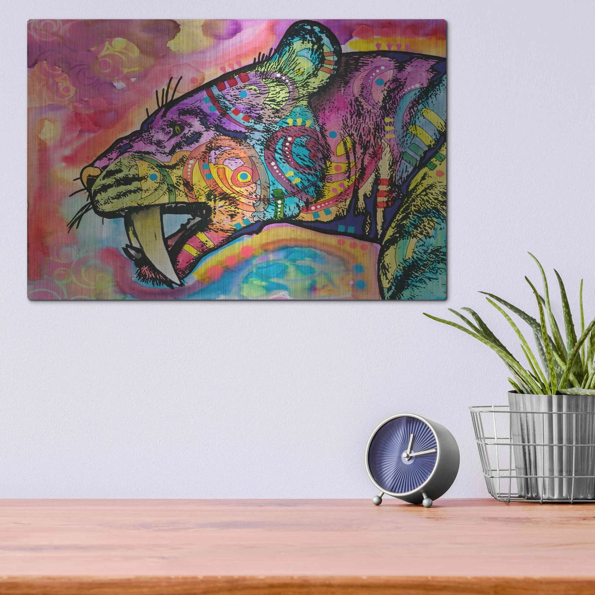 'Saber Tooth' by Dean Russo – Metal Wall Art, 16x12 room view
