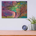 'Stegosaurus' by Dean Russo – Metal Wall Art, 16x12 room view