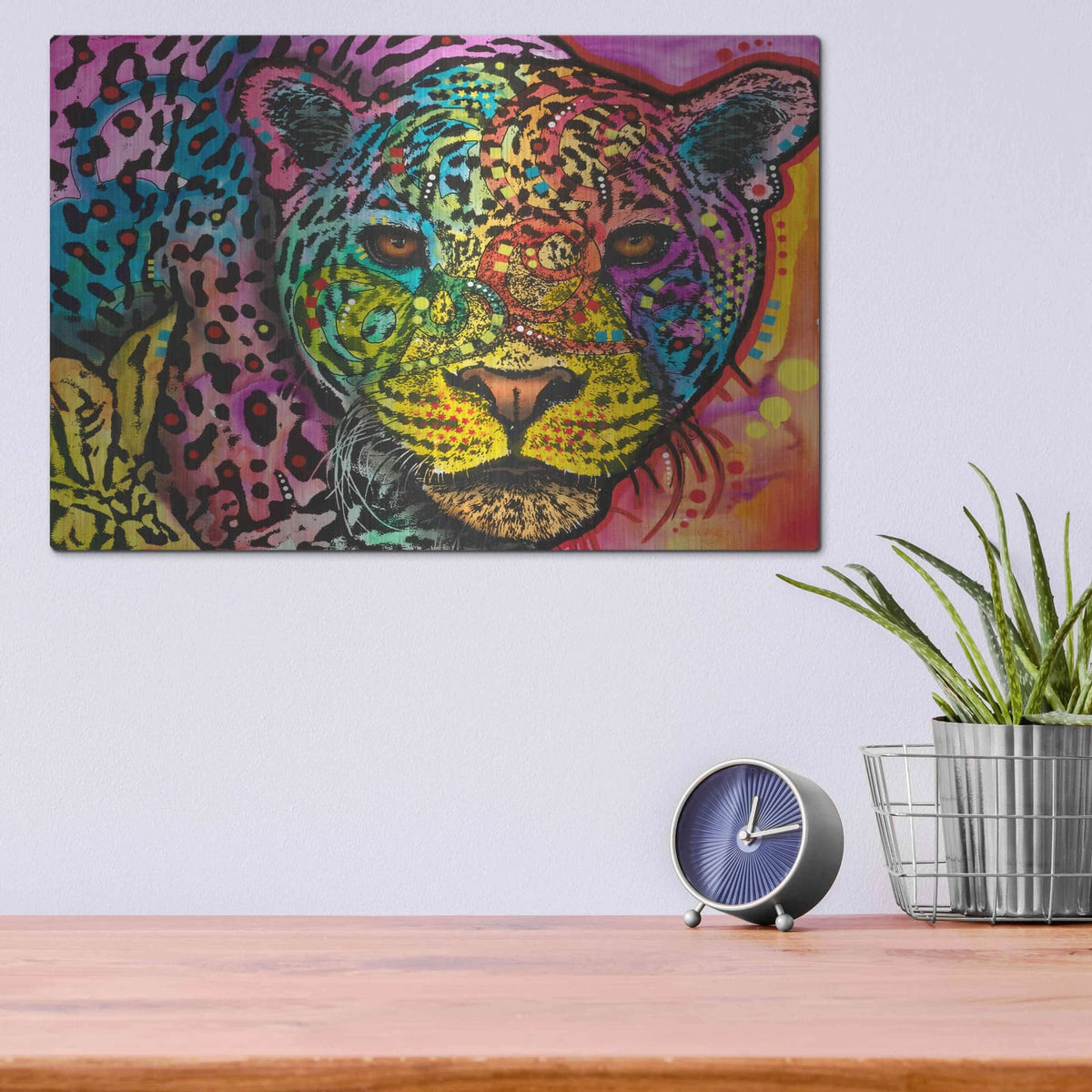 'Leopard Spots' by Dean Russo – Metal Wall Art, 16x12 room view