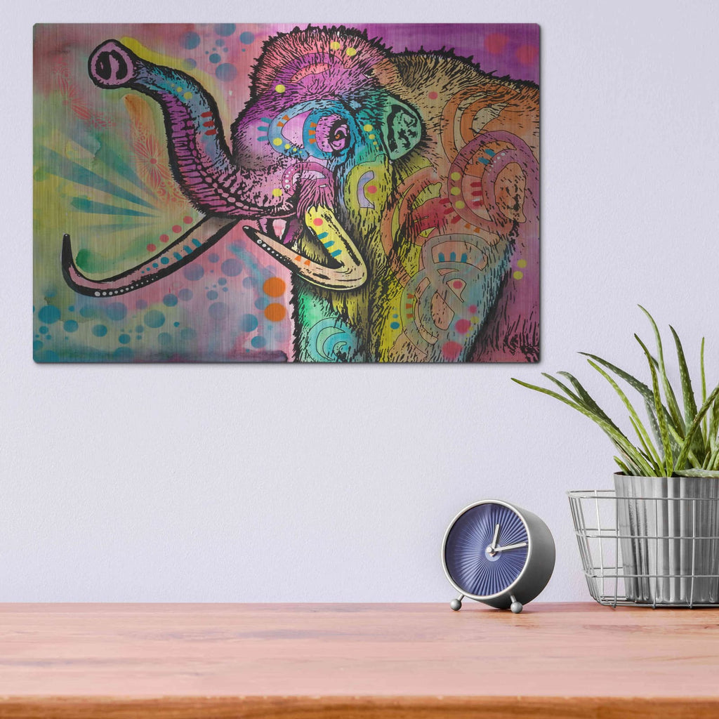'Woolly Mammoth' by Dean Russo – Metal Wall Art, 16x12 room view