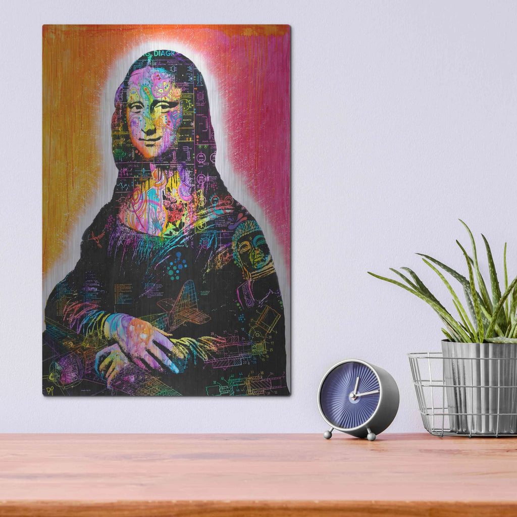 'Mona Lisa Peaking' by Dean Russo – Metal Wall Art, 12x16 room view