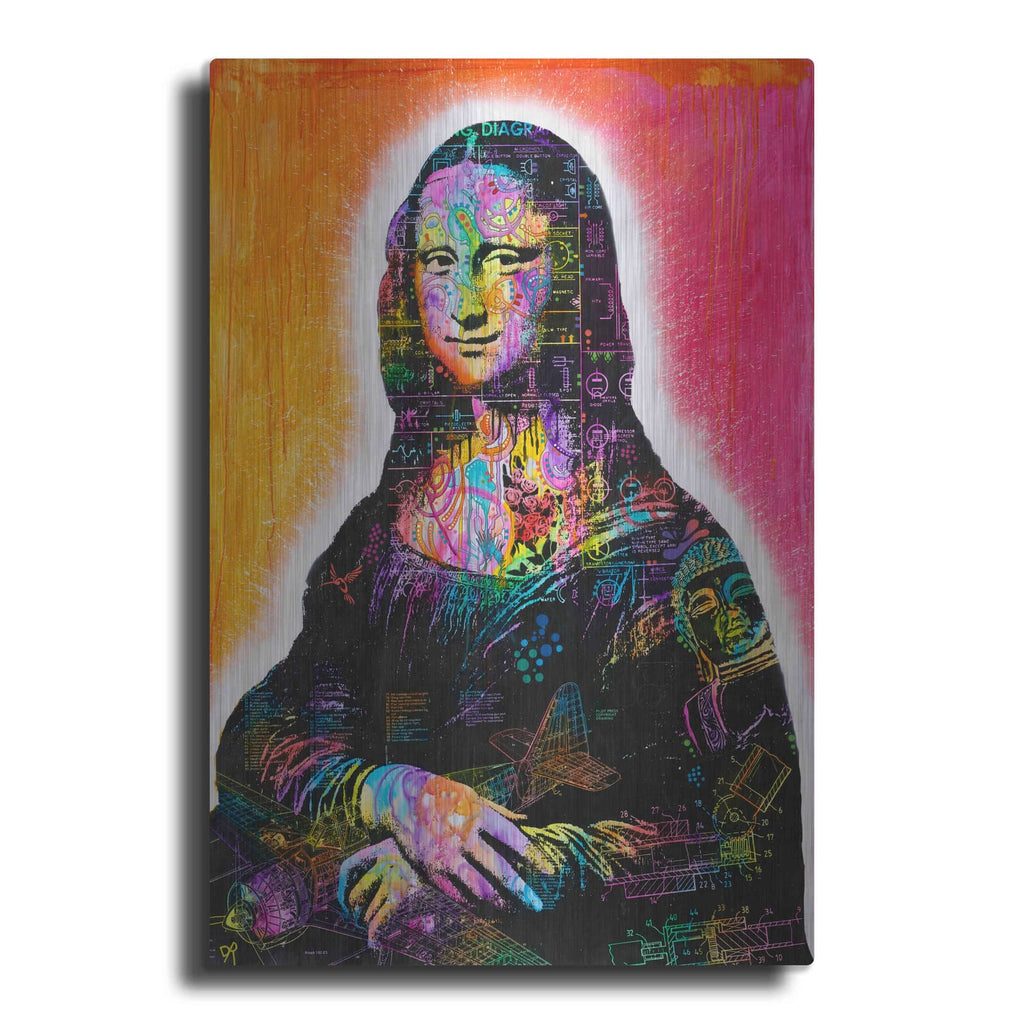 'Mona Lisa Peaking' by Dean Russo – Metal Wall Art