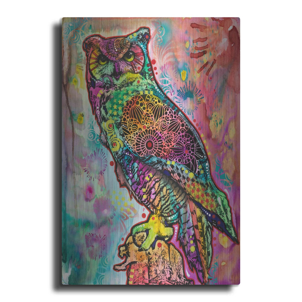 'Wise Owl' by Dean Russo – Metal Wall Art