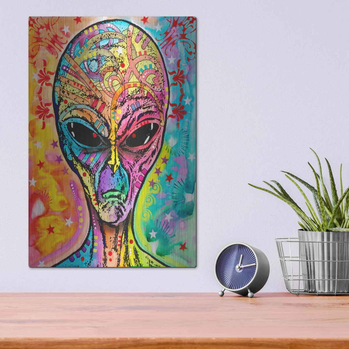 'Alien - Far Out' by Dean Russo – Metal Wall Art, 12x16 room view