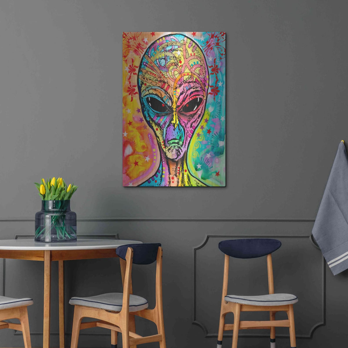 'Alien - Far Out' by Dean Russo – Metal Wall Art, 24x36 room view