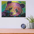 'Psychedelic Panda' by Dean Russo – Metal Wall Art, 16x12 room view