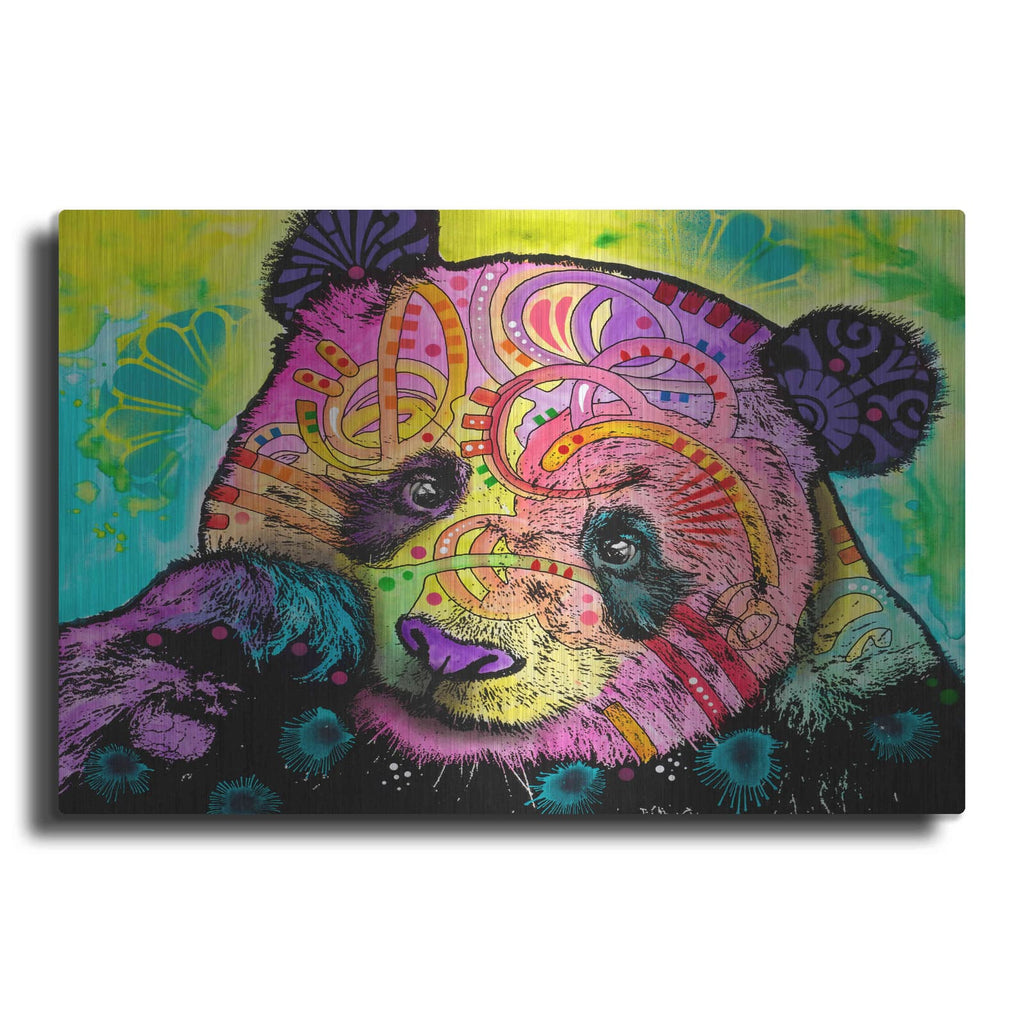'Psychedelic Panda' by Dean Russo – Metal Wall Art