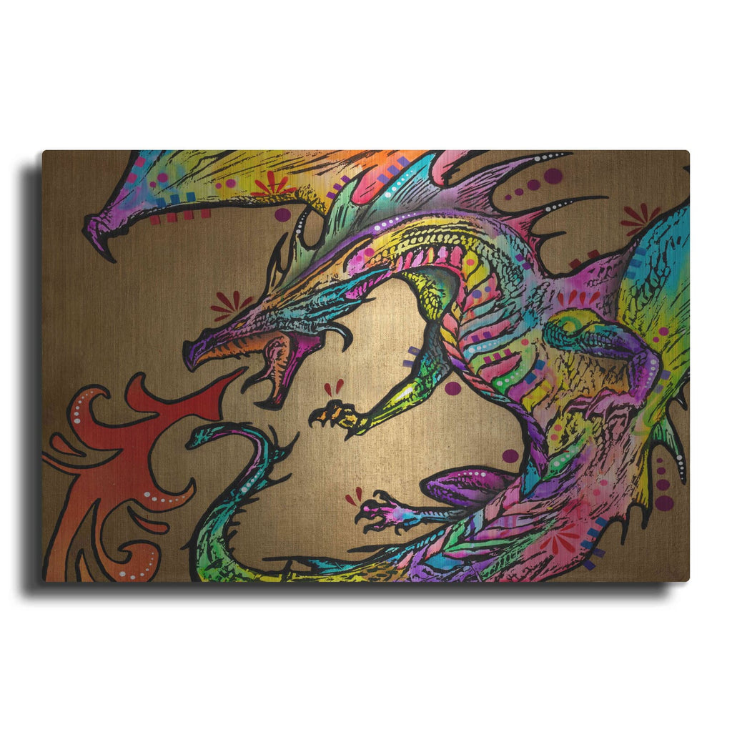 'Golden Dragon' by Dean Russo – Metal Wall Art