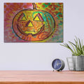 'Jack O Lantern' by Dean Russo – Metal Wall Art, 16x12 room view