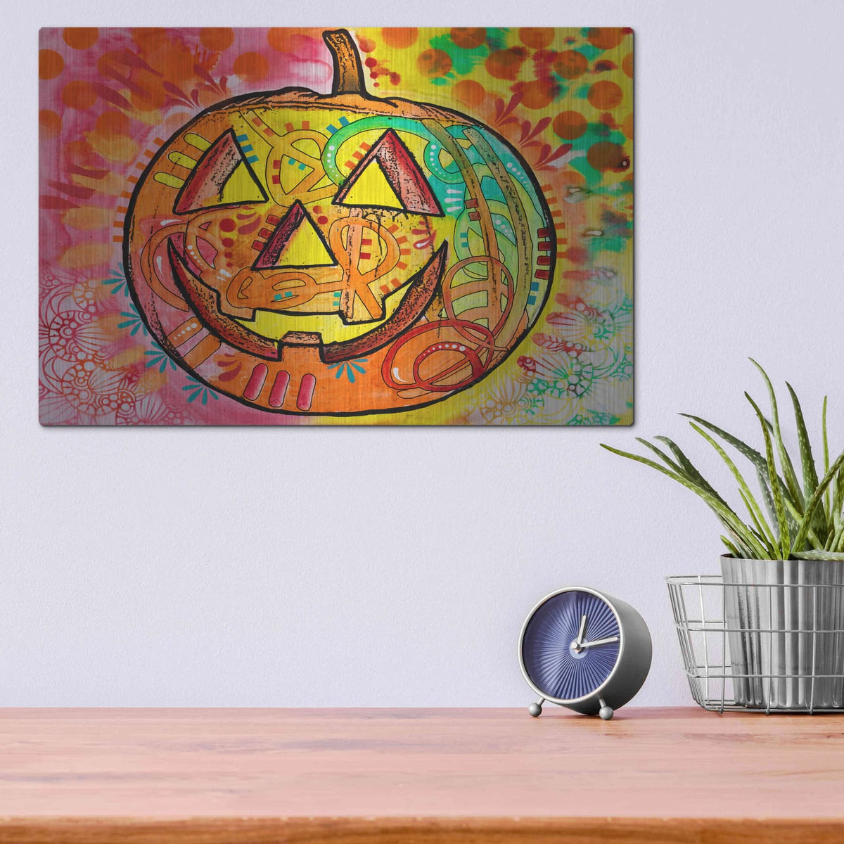 'Jack O Lantern' by Dean Russo – Metal Wall Art, 16x12 room view