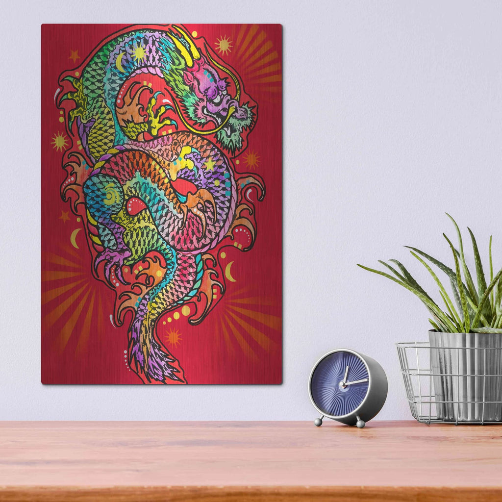 'Red Dragon' by Dean Russo – Metal Wall Art, 12x16 room view