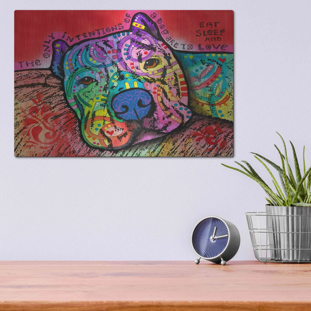 'Intentions' by Dean Russo – Metal Wall Art, 16x12 room view