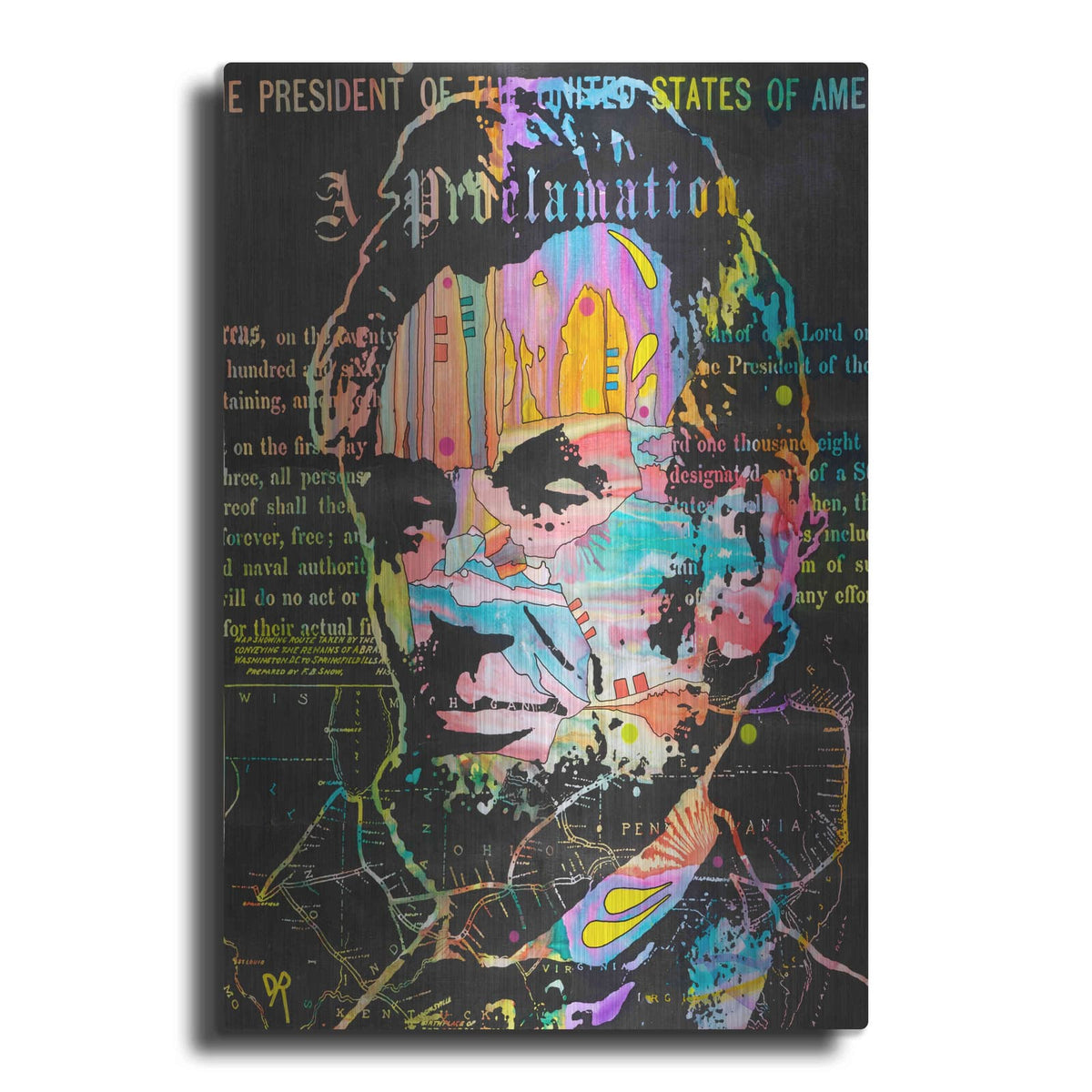 'Abe's Proclamation' by Dean Russo – Metal Wall Art