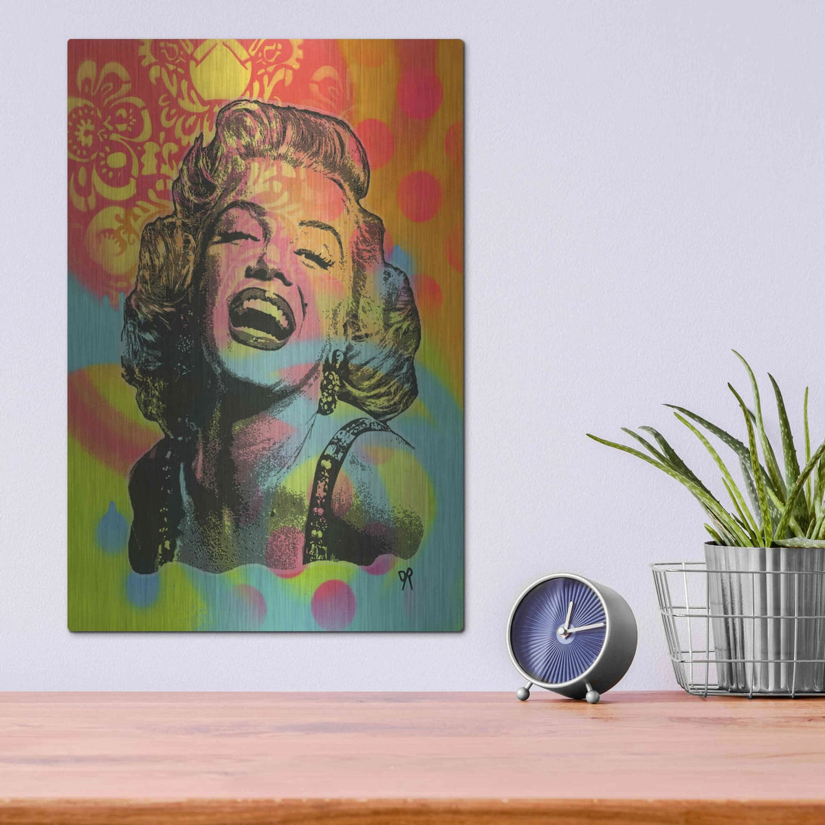 'Guffaw Marilyn' by Dean Russo – Metal Wall Art, 12x16 room view