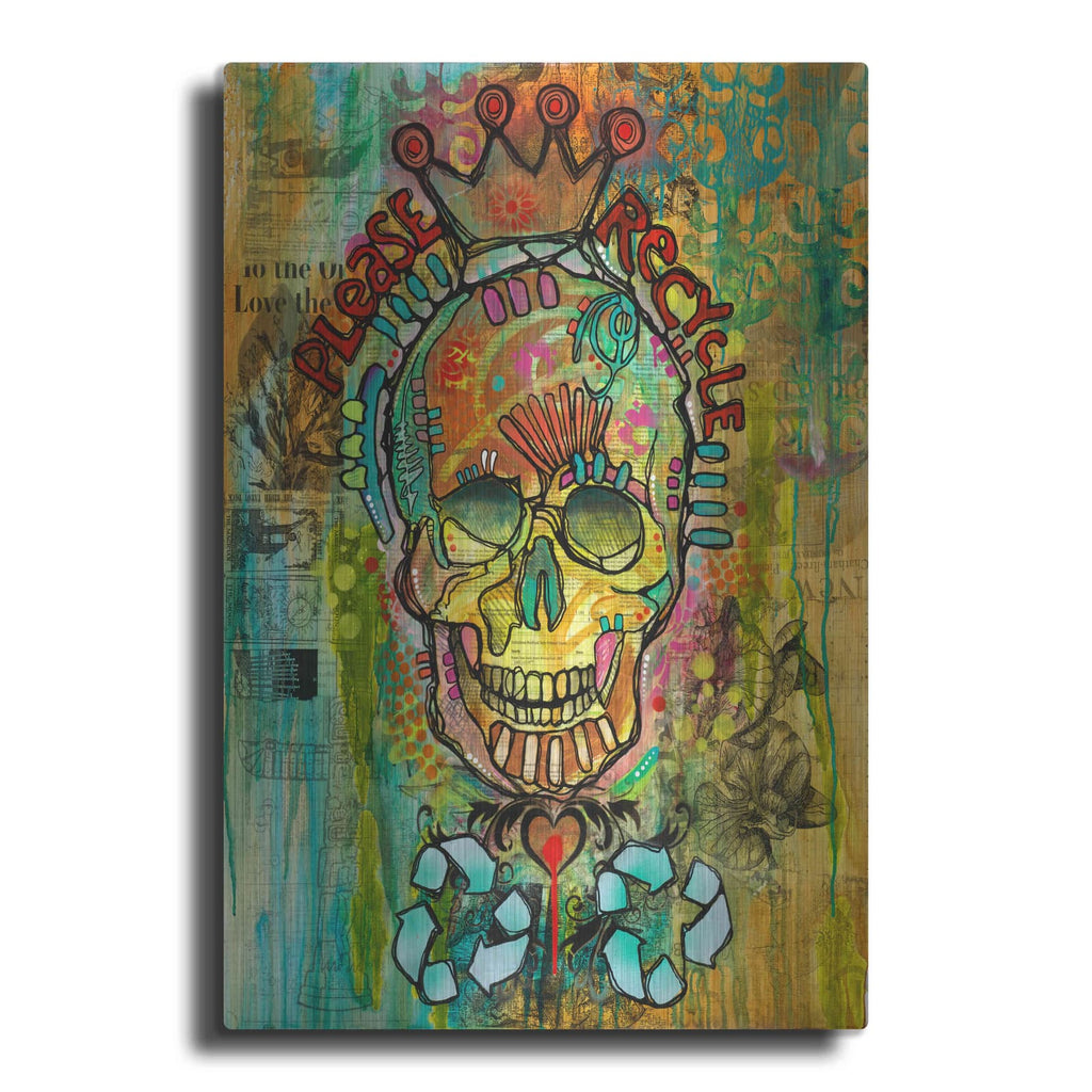 'Please Recycle' by Dean Russo – Metal Wall Art
