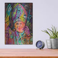 'Pope' by Dean Russo – Metal Wall Art, 12x16 room view