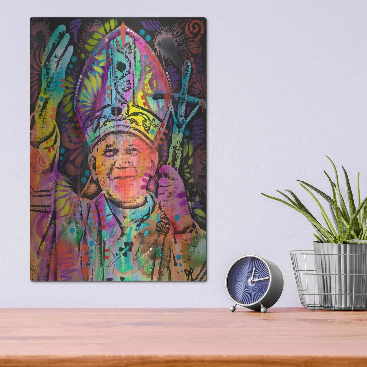 'Pope' by Dean Russo – Metal Wall Art, 12x16 room view
